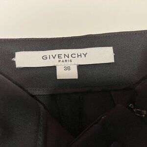 GIVENCHY WOMEN'S BLACK WOOL TUXEDO TROUSES (SIZE 36EURO/4US